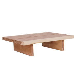 Mesa de Centro de Estilo Minimalista de Doble Panel en Madera de Suar Maciza con Veteado Intenso y Belleza Natural para Muebles de Jardín - Product Image 4