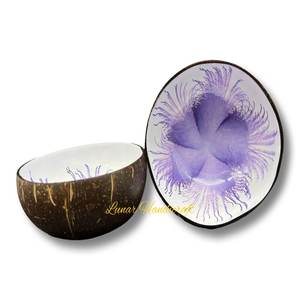 ชามกะลามะพร้าวธรรมชาติเป็นมิตรต่อสิ่งแวดล้อมทำด้วยมือตกแต่งอย่างสวยงามของตกแต่งบ้านจากเวียดนาม - Product Image 3