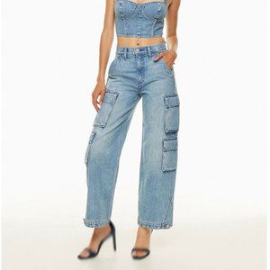 Pantalones Cargo con Logotipo Personalizado para Mujer, Pantalones Utilitarios de Marca Privada, Suministro al por Mayor - Product Image 3