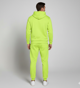 Chándal de Forro Polar con Capucha de Corte Regular Premium para Hombre |   Ropa Deportiva de Color Personalizado Sólido |   100% Algodón Transpirable y Antibacteriano - Product Image 2