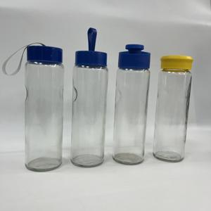 Bouteille d'eau en verre haut de gamme avec sangle, conception anti-fuite, personnalisation de la marque disponible, approvisionnement en gros B2B - Product Image 1