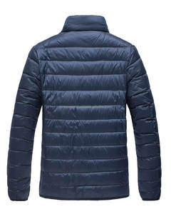 Chaqueta Acolchada Ultraligera de Invierno para Hombre, Chaqueta Ligera con Cierre y Cuello de Tela Tejida - Product Image 2