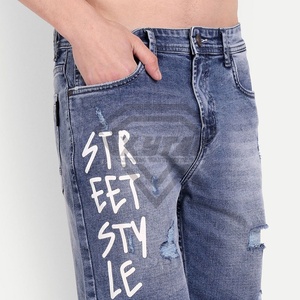 กางเกงยีนส์ขาสั้นของผู้ชายกางเกงขาสั้นสไตล์ใหม่ล่าสุดแบบชาวปากีสถาน - Product Image 6