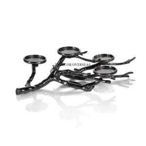 Portavelas de Metal de primera calidad con revestimiento en polvo de Color negro, aspecto elegante, suministros de accesorios de iluminación para el hogar y el Hotel - Product Image 1