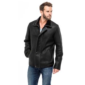 Veste en cuir de fourrure de renard pour hommes la plus vendue pour l'hiver, offrant un look élégant et une chaleur confortable pour un usage quotidien Veste pour hommes - Product Image 1