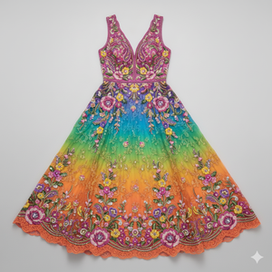 Tela de Encaje con Cuentas de Lujo para Novias, con Patrón de Diamantes 3D y Bordado para Vestidos de Noche - Product Image 3