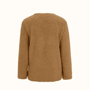 2024 nouveau meilleur vente chaud facile à porter confortable fermeture éclair Sherpa polaire veste femmes hiver Polyester personnalisé hiver polaire veste - Product Image 3