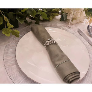 <b>Silver</b> <b>Napkin</b> Ring Tissue Organizer <b>Napkin</b> Holder for Christmas Birthday Party Table Setting <b>Napkin</b> Clip Tissue Holder - Product Image 4