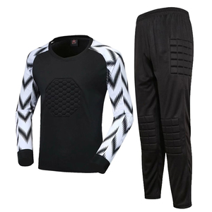 Ensemble d'uniformes de football de gardien de but adulte sur mesure de haute qualité vêtements de sport de technologie de Sublimation imprimés réversibles durables - Product Image 1