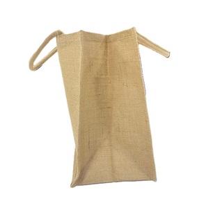 Bolsos de yute personalizables lisos con tela laminada, añadir impresión para logotipo de marca promocional personalizado hecho en La India. - Product Image 6