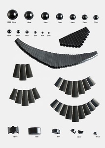 Lot de 13 perles pendentifs en hématite noire de 13-30 mm, forme irrégulière, pour la fabrication de bijoux - Product Image 5