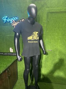 Camiseta personalizada directa de fábrica 100% de algodón con cuello en V para hombre, Camiseta holgada de manga corta con estampado de sublimación - Product Image 3