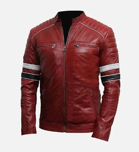Veste en cuir à capuche pour hommes personnalisée de haute qualité Meilleur prix Veste d'hiver tendance fabriquée au Pakistan - Product Image 5