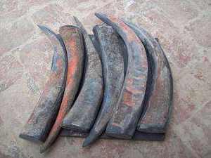 Pointe de corne de buffle naturelle, artisanale, écologique, taille personnalisable, couleur noire naturelle, style animal unique - Product Image 3