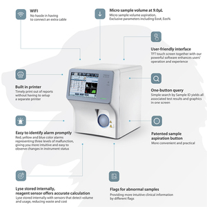 Mindray-Analizador de Hematología automático para veterinario, máquina nueva, Analizador de sangre CBC, CBC - Product Image 4
