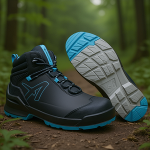 TARAVAL Mid S3L EN ISO 20345:2039 W.11 Safety Boots Size 43 Black-Blue Color - Product Image 3