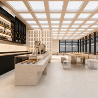 Ensemble de mobilier de restaurant, présentoir LED, table basse, vitrine, mobilier d'hôtel, mobilier de bar, comptoir de bar à nourriture, comptoir de caisse