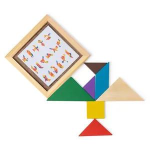 Puzzle Tangram in Legno Personalizzato, Giocattoli e Gadget Promozionali - Product Image 3
