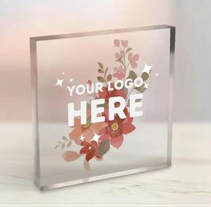 2025ใหม่โต๊ะป้ายอะคริลิคสำหรับโฆษณาที่วางป้ายแสดงโลโก้แผงป้ายต้อนรับ - Product Image 1