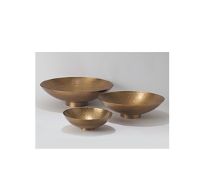 Bol de service décoratif en laiton utilisé pour les cadeaux pendant Diwali ou d'autres festivals indiens pour la décoration traditionnelle de la maison - Product Image 1