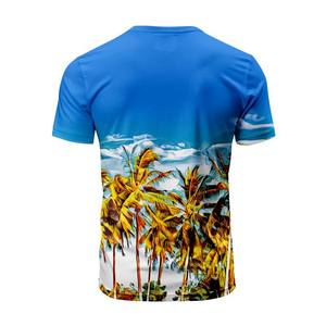 Nouveau design T-shirt décontracté à manches courtes pour hommes 100% polyester respirant impression numérique 3D 300 grammes tissu non tissé - Product Image 6