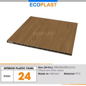 Ecoplast เฟอร์นิเจอร์ PVC ขนาด500X20X2500มม. หรูหราทนทานสไตล์เรียบง่ายทันสมัยตกแต่งบ้านห้องนอนตู้เสื้อผ้าเวียดนาม - Product Image 6