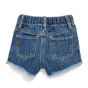 Short en jean Streetwear respirant de haute qualité pour homme avec logo brodé Nouvelle arrivée Couleur unie - Product Image 2