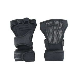 Gants de fitness demi-doigts en maille respirante avec sangle de poignet réglable pour musculation et gym, unisexe - Product Image 6