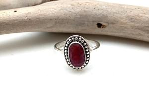 ทำด้วยมือ925สเตอริงเงินสไตล์ Boho กับพลอยทับทิมเครื่องประดับแนวโน้มสำหรับผู้หญิงของขวัญปาร์ตี้สำหรับผู้หญิงสำหรับเธอ - Product Image 3