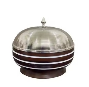 หม้อต้มอาหารทำจากทองเหลืองทำจากเหล็กสำหรับเสิร์ฟชาปาติเครื่องอุ่นอาหารสำหรับงานเลี้ยง - Product Image 6