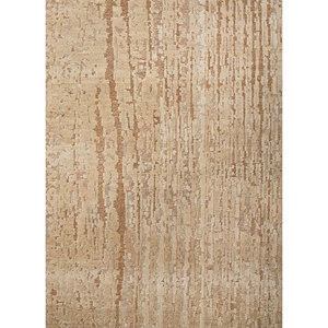 พรมขนสัตว์ผสมไหมถักมือสีเบจน้ำตาลลายเอนโทรปี สำหรับห้องนั่งเล่น พรมปูพื้นรูปทรงสี่เหลี่ยมผืนผ้าสำหรับบ้านและทางเดิน - Product Image 3