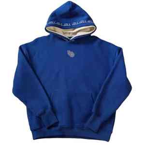 New <b>Trendy</b> Double Hooded Hoodie Embroidery Patches <b>Hoodies</b> Drop Shoulder Hoodie Men - Product Image 1