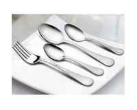 Ensemble de couverts classiques faits à la main par des designers, 5 couverts en acier inoxydable avec manche en bois, collection 2 Brother's pour les événements de mariage