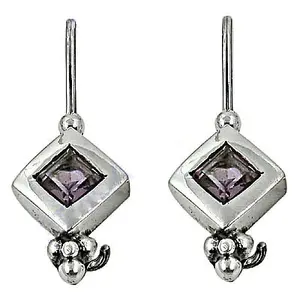Pendientes de Plata 925 con Amatista, Joyería Elegante para Mujer, Accesorio de Moda - Product Image 1