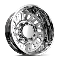 Jantes KYKY Duallyly 20x8.25 22x8.25 24x8.25 pouces 8x170 8x180 8x200 10x225 10x285.75 pour Chevrolet Silverado 2500HD / 3500HD SRW
