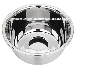 Bol de service génial pour la maison, l'hôtel et la cuisine, bols à Fruits et dattes, finition argent, vaisselle, bols à salade en acier inoxydable - Product Image 5