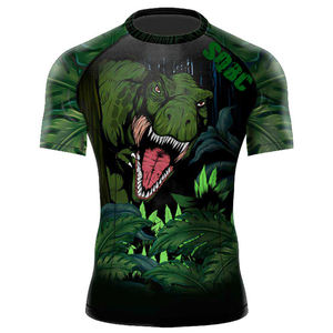 High Quality Solid Colors Custom Design Full Sublimation Printed MMA <b>Rash</b> <b>Guard</b> Wholesale Top MMA Men <b>Rash</b> <b>Guards</b> - Product Image 1