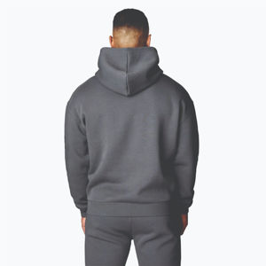 Conjunto Deportivo de Dos Piezas de Alta Calidad, Sudadera Lisa para Hombre, 100% Algodón de Felpa, Conjunto Deportivo con Capucha Extra Grande Personalizado para Hombre - Product Image 5