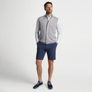 Men's High Quality Casual <b>Lightweight</b> Softshell Golf <b>Gilet</b> Vest Custom Navy Zip-Up Hybrid Outerwear for Running - Product Image 6