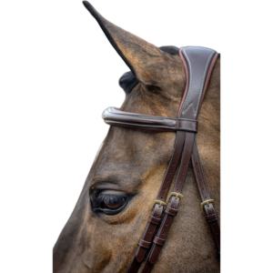 Brida de caballo ecuestre de lujo más vendida, equipo de carreras de caballos de cuero de lujo personalizable, mayorista de equitación de calidad de la India - Product Image 2