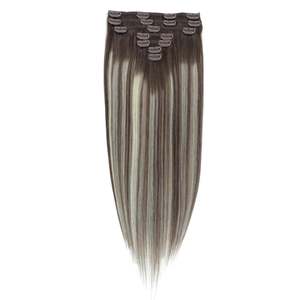 คลิปต่อผม 21 นิ้ว 8A สีน้ำตาลประกายแพลตตินั่ม บาลายาจ ผมแท้เรมี่ - Product Image 3
