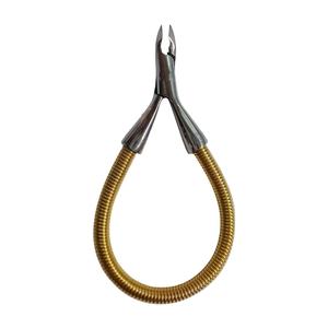 Pinza para cutículas de uñas, mango de resorte, resorte único, Metal, acero, dedo del pie, pinzas para cutículas para belleza con embalaje personalizado - Product Image 6