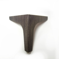 Jambe de canapé à trois volets en grain de bois Jambes de meubles de conception de vente chaude classique