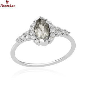 Anillo multipiedra de Plata de Ley 925 de moda estilo clásico circón amatista verde y piedra blanca para mujeres para fiestas - Product Image 1