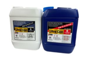 วัสดุอุดรอยรั่วแบบโฟมโพลียูรีเทนความแข็งแรงสูง Ultra Con DHP-9000 สำหรับงานกันซึมคอนกรีต ชนิดสองส่วนผสม 10 กก. + 10 กก. - Product Image 3