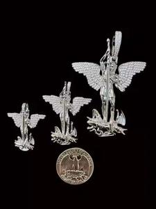 จี้ห้อยคอทรงกลมแบบโอเวอร์ไซส์ ดีไซน์ทันสมัย ประดับเพชรเต็มตัว ทำจากเงินแท้ สไตล์ฮิปฮอป สำหรับแร็ปเปอร์ - Product Image 4