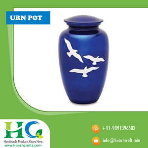 Best Selling Handcrafted Brass Cremation Urn Beautiful Adult Urn <b>Pot</b> for Human <b>Ashes</b> Trending Metal Cremation Vase on Sale - Product Image 2