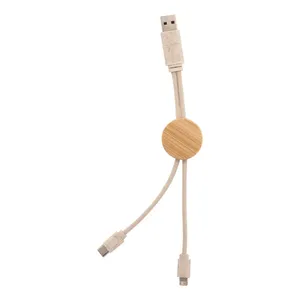 Cable USB Ecológico Nihon, Gadgets Promocionales Sostenibles - Product Image 4