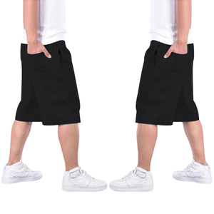 Pantalones Cortos Holgados de Verano para Hombre, 100% Algodón, Estilo Casual Cómodo con Diseño Clásico, Color Sólido, Talla 6XL - Product Image 1