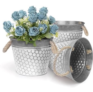 Maceta de hierro de Navidad de Metal de diseño único, maceta de Interior para decoración del hogar y decoración de jardín, diseño único de Navidad de Metal - Product Image 5